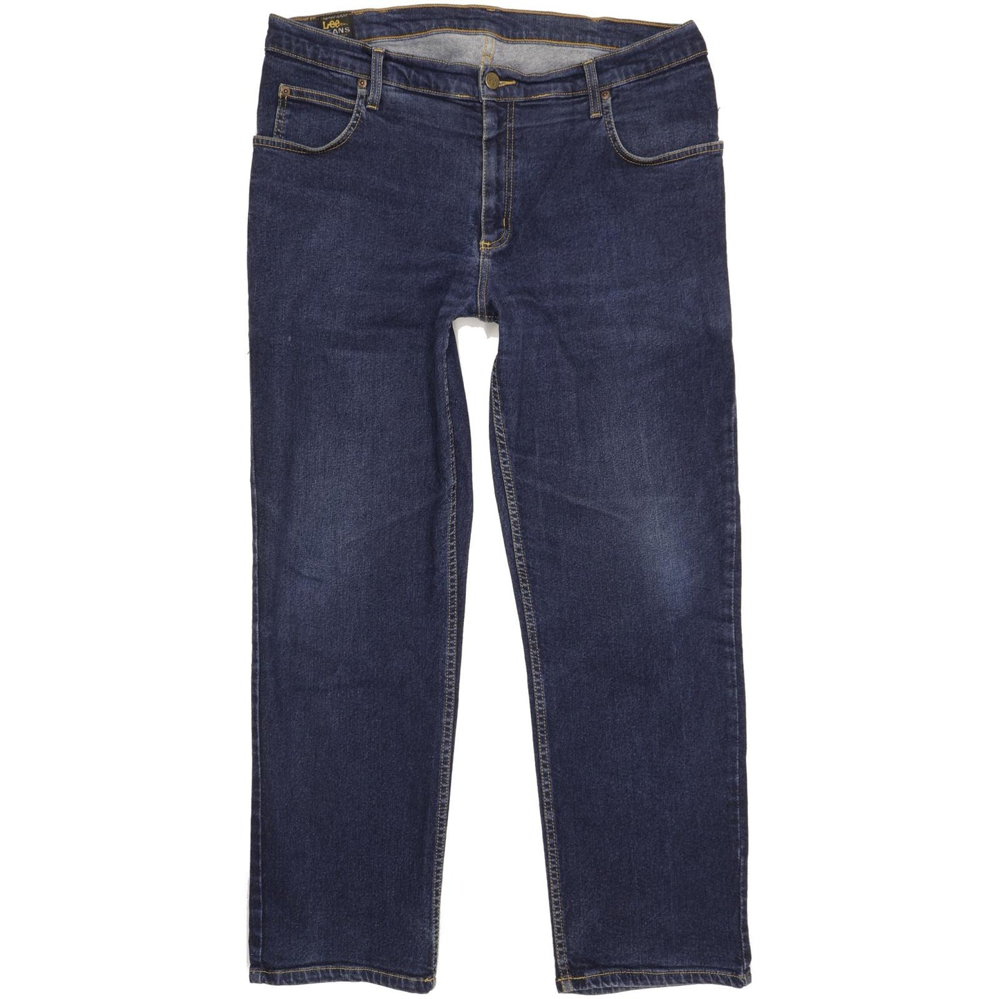 Lee Brooklyn Men Blue Straight Regular Stretch Jeans W38 L30