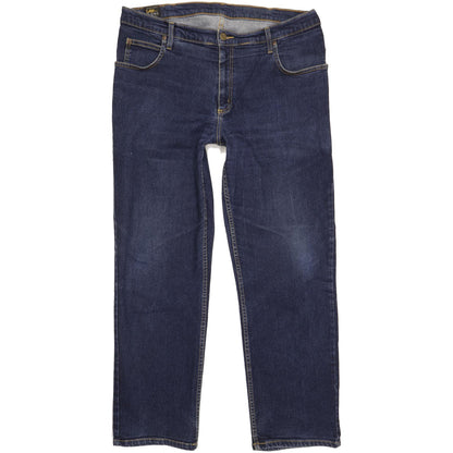 Lee Brooklyn Men Blue Straight Regular Stretch Jeans W38 L30