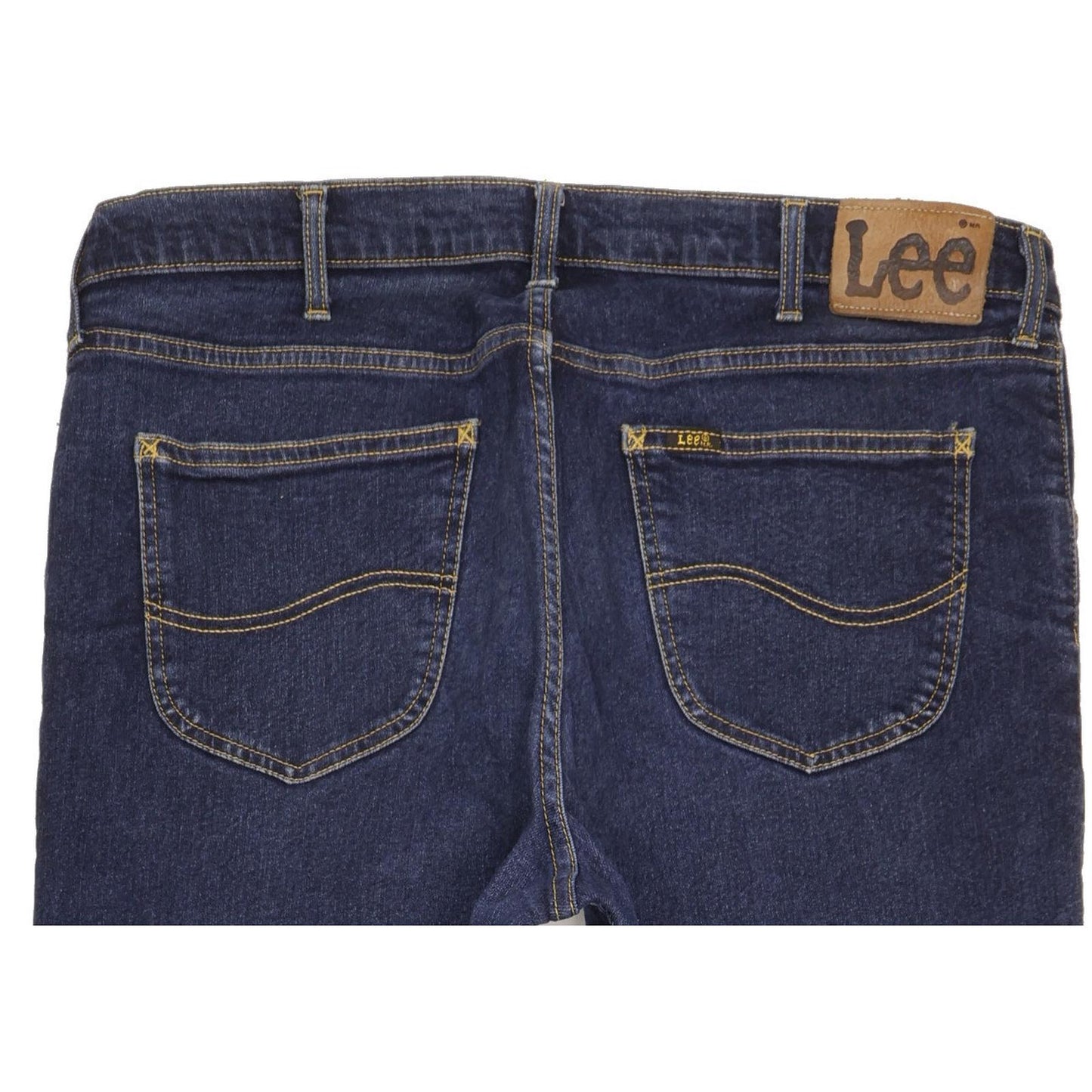 Lee Brooklyn Men Blue Straight Regular Stretch Jeans W38 L30