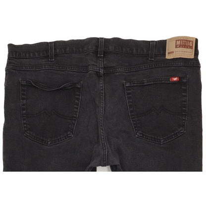 Mustang Big Sur Men Black Straight Regular Stretch Jeans W40 L29