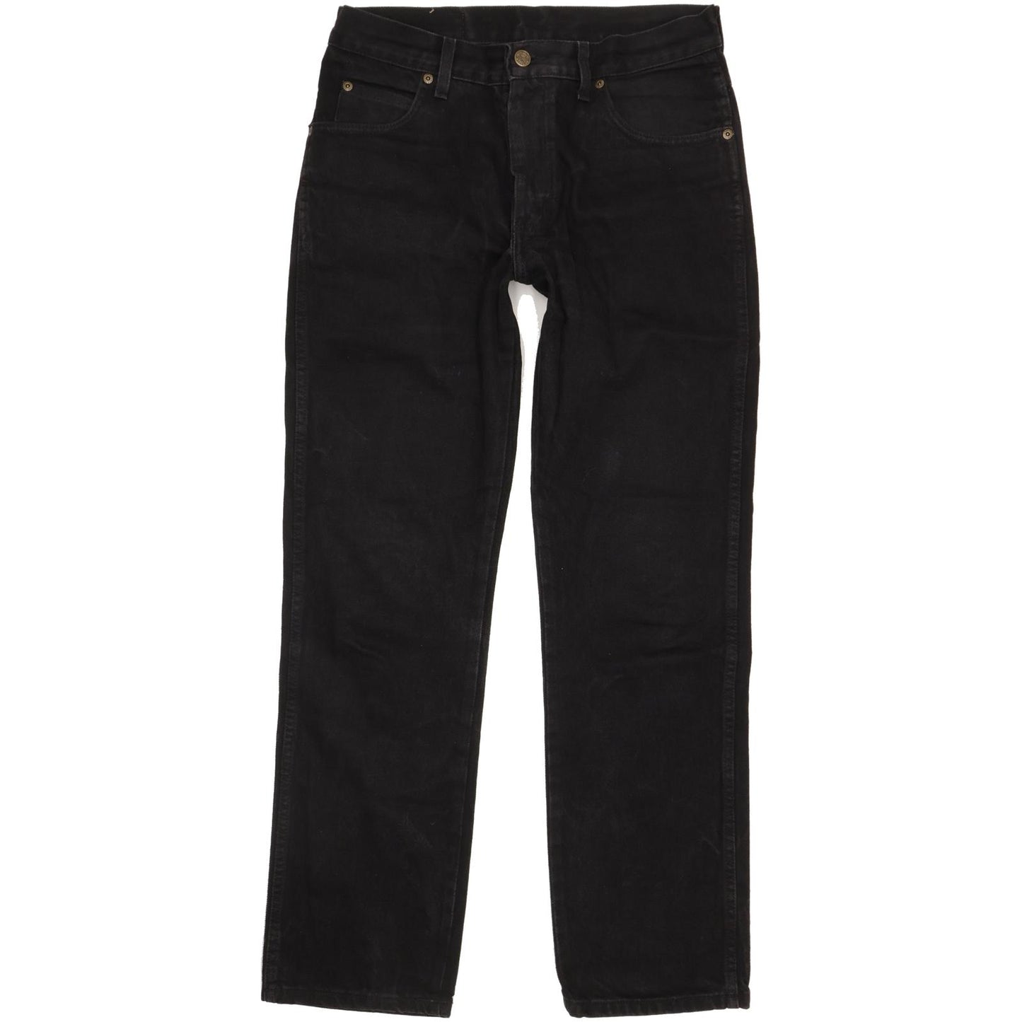 Wrangler Durable Quality Men Black Straight Regular Jeans W31 L30