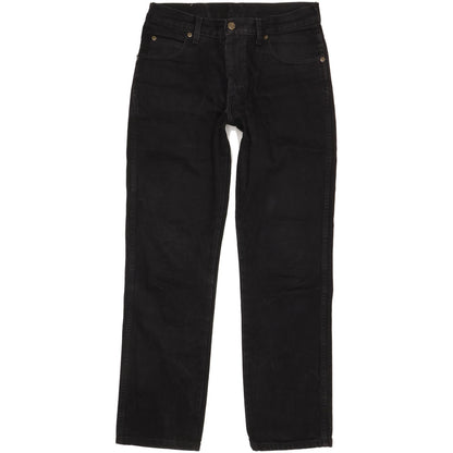 Wrangler Durable Quality Men Black Straight Regular Jeans W31 L30