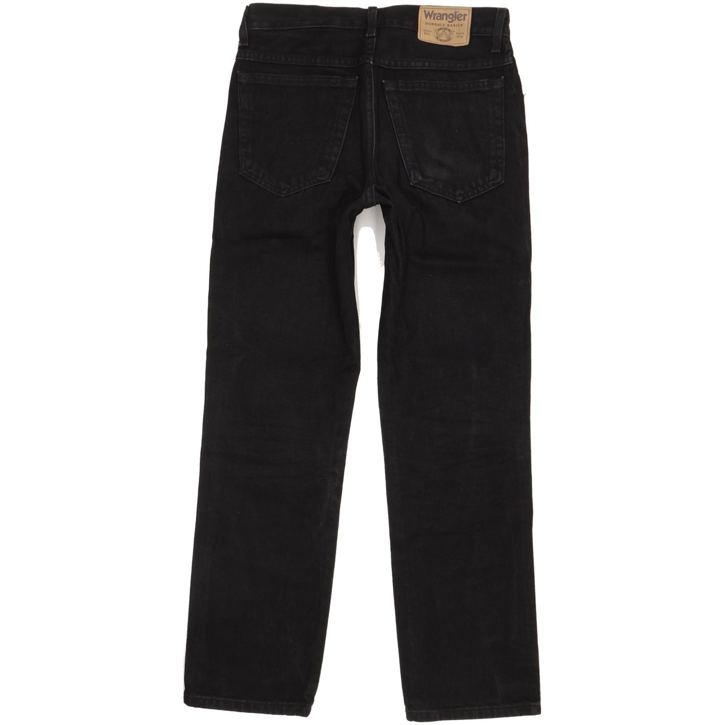 Wrangler Durable Quality Men Black Straight Regular Jeans W31 L30