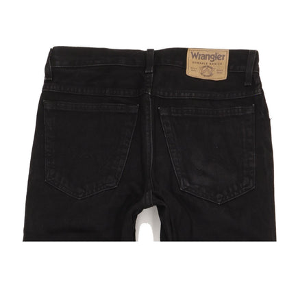 Wrangler Durable Quality Men Black Straight Regular Jeans W31 L30