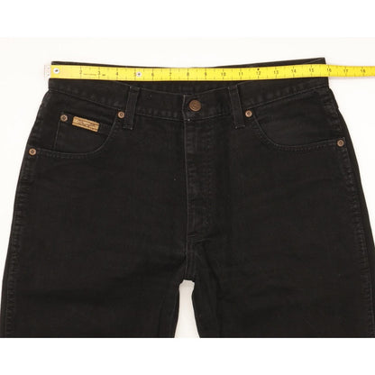 Wrangler Texas Men Black Straight Regular Jeans W32 L33