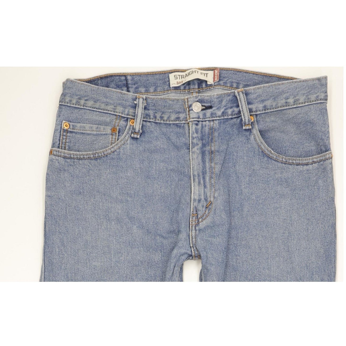 Levi's 505 Men Blue Straight Regular Jeans W35 L31