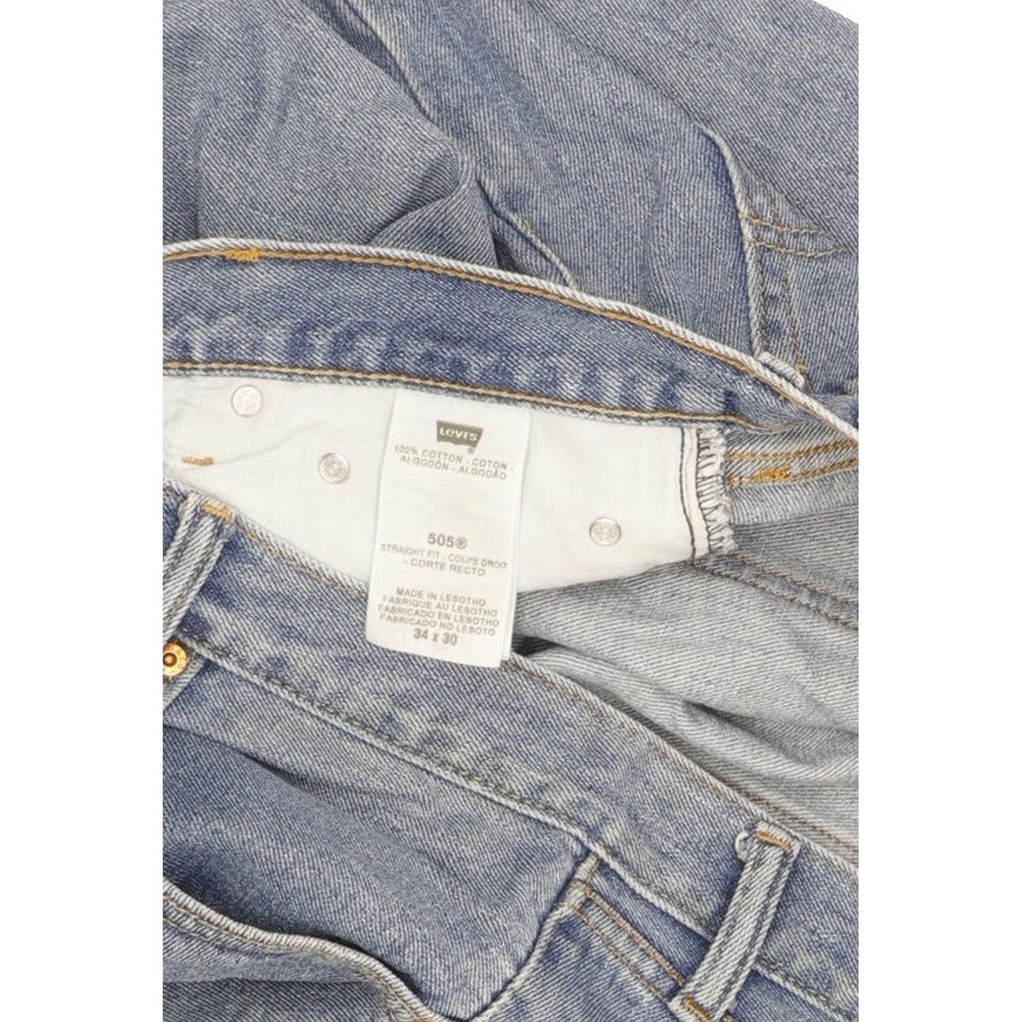 Levi's 505 Men Blue Straight Regular Jeans W35 L31