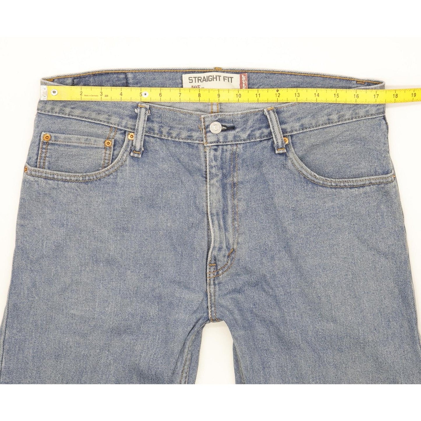 Levi's 505 Men Blue Straight Regular Jeans W35 L31