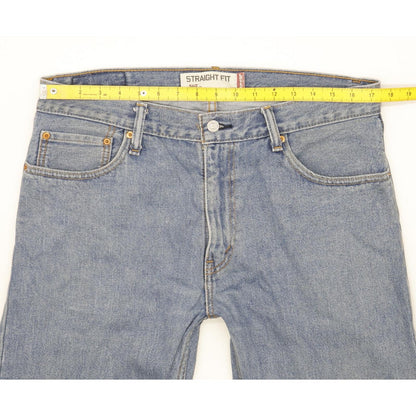 Levi's 505 Men Blue Straight Regular Jeans W35 L31