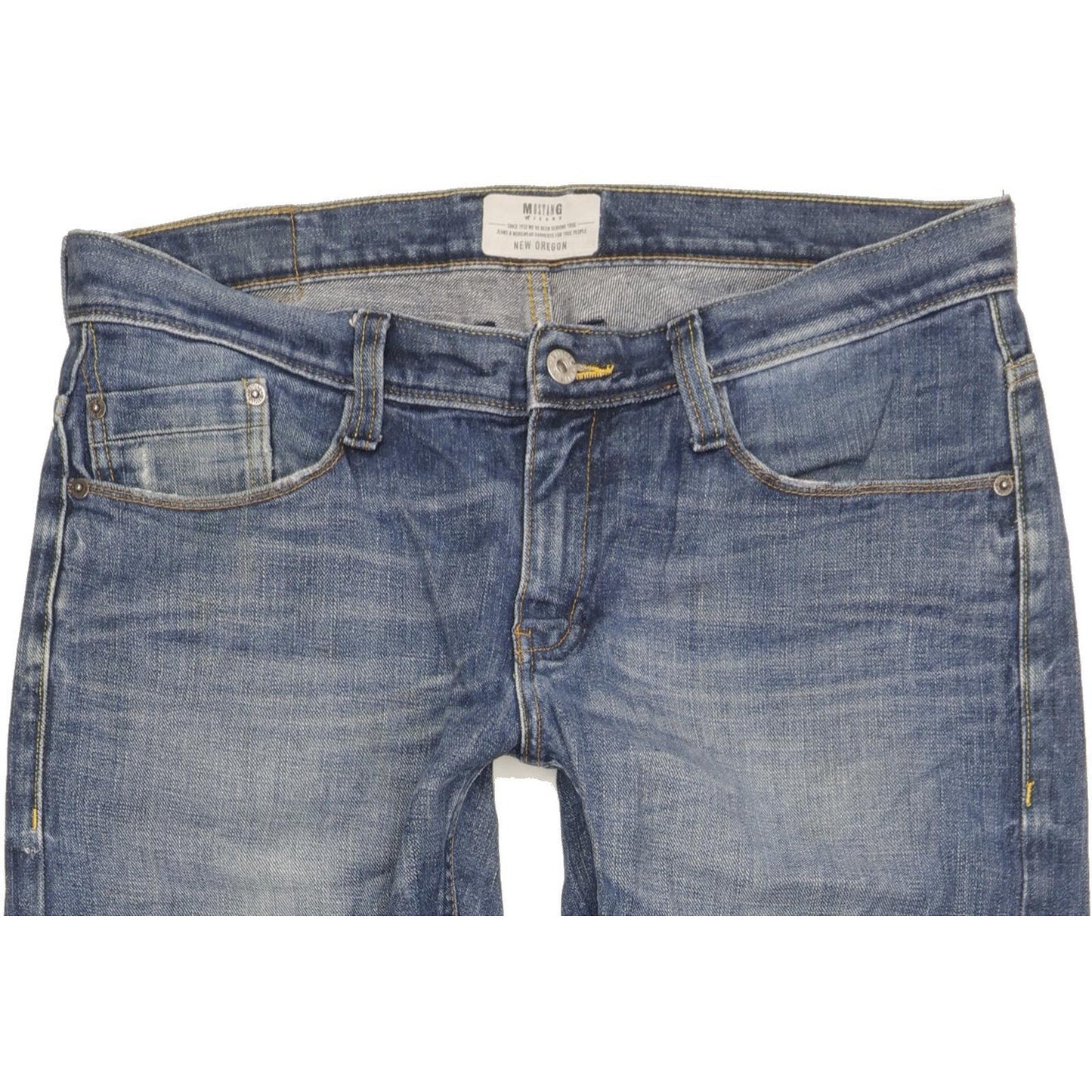 Mustang New Oregon Men Blue Straight Regular Jeans W34 L31