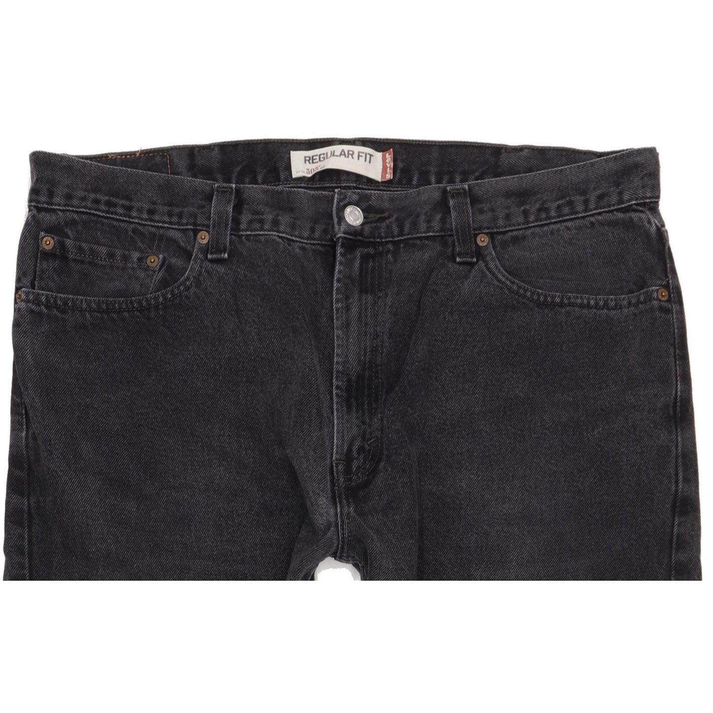 Levi's 505 Men Black Straight Regular Jeans W40 L31