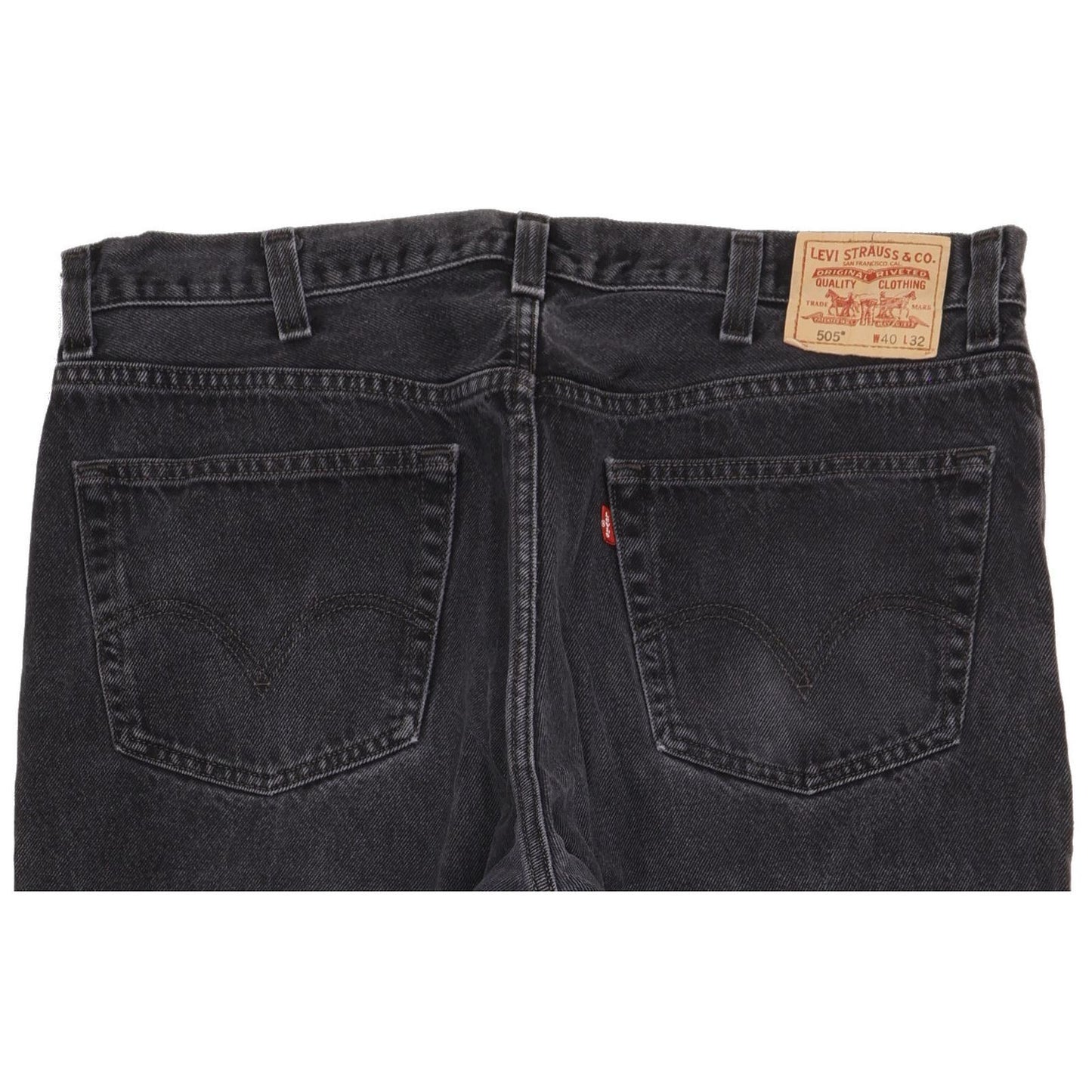 Levi's 505 Men Black Straight Regular Jeans W40 L31