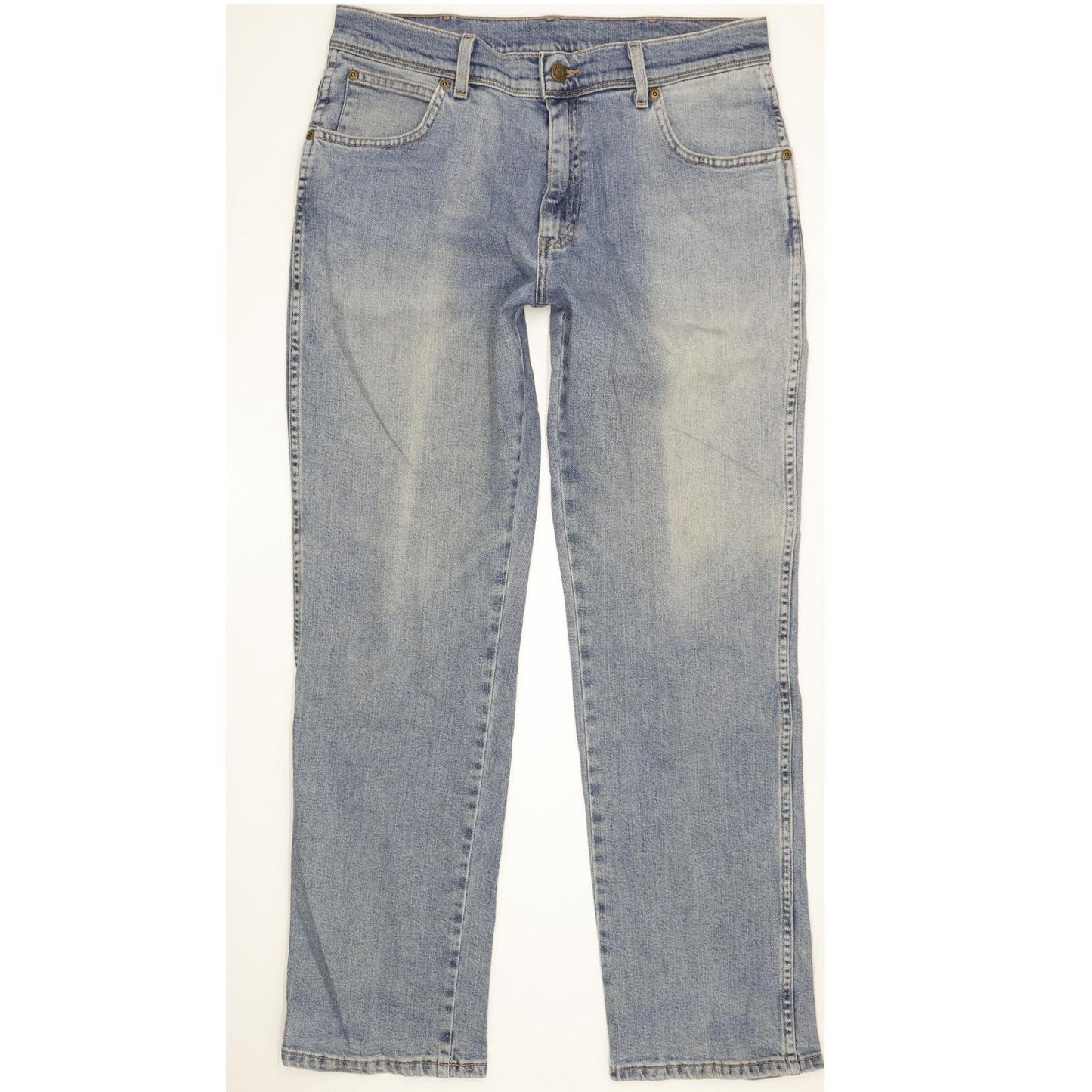 Wrangler Men Blue Straight Regular Stretch Jeans W34 L30