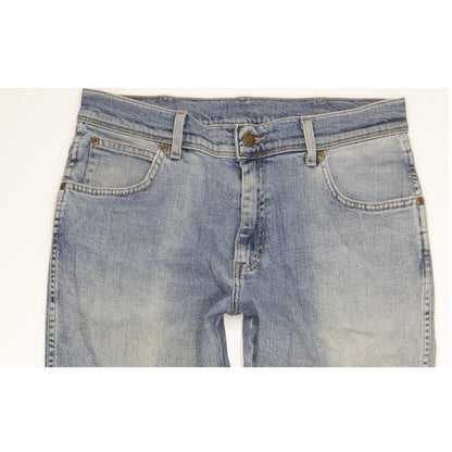 Wrangler Men Blue Straight Regular Stretch Jeans W34 L30