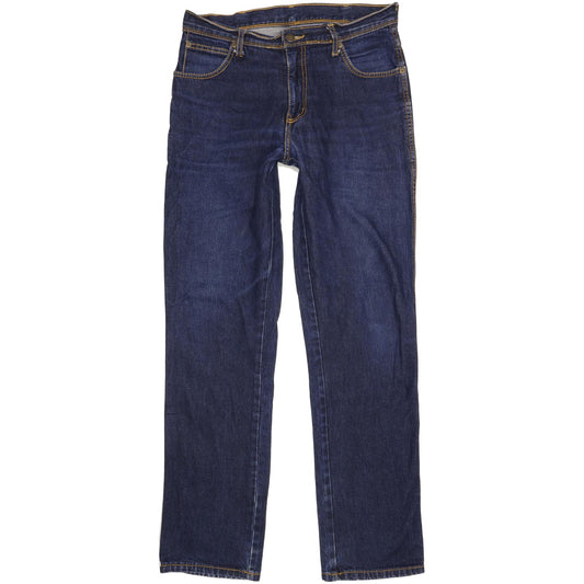 Wrangler Men Blue Straight Regular Jeans W33 L34