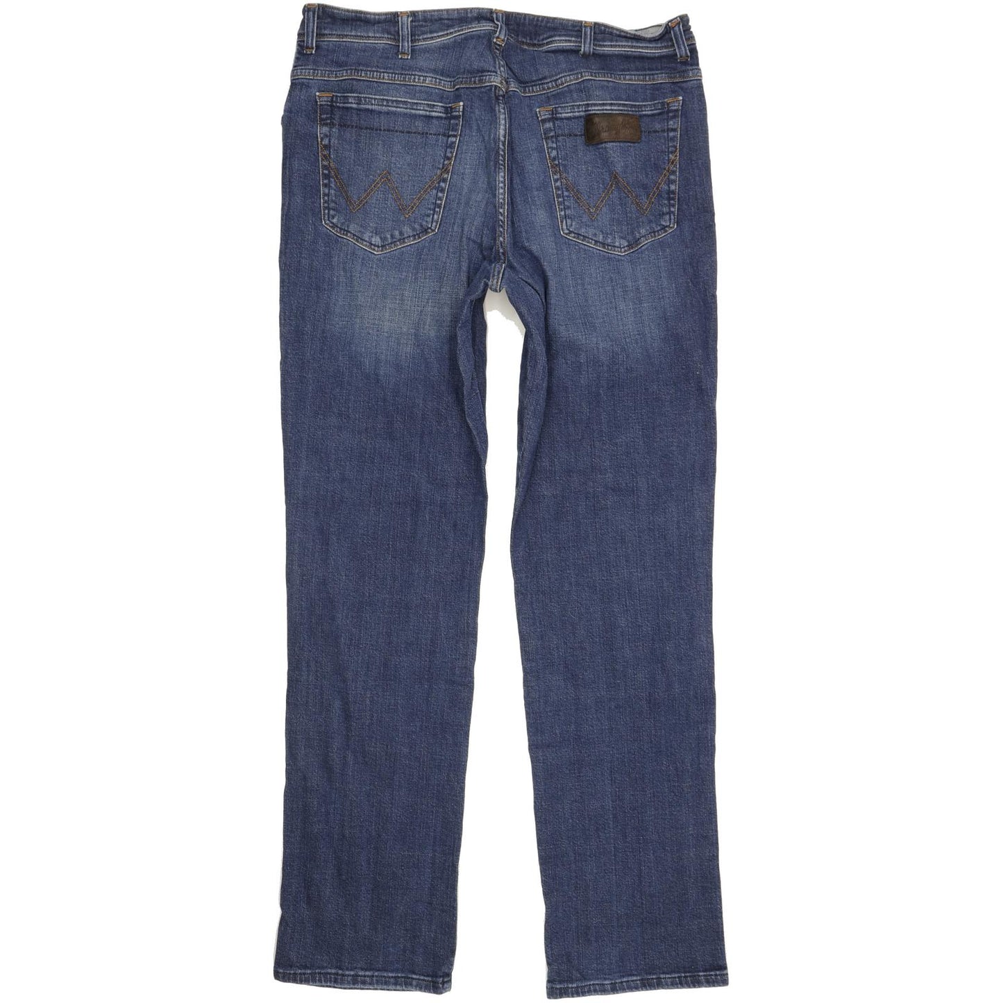 Wrangler Texas Men Blue Straight Regular Stretch Jeans W38 L33