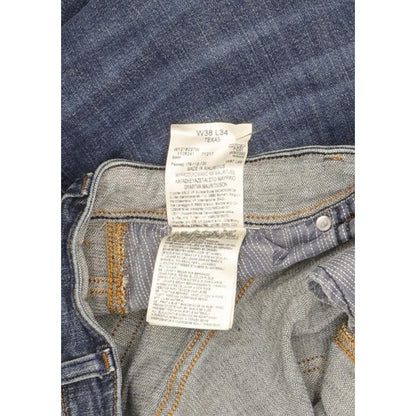 Wrangler Texas Men Blue Straight Regular Stretch Jeans W38 L33