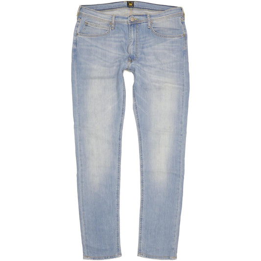 Lee Luke Men Blue Skinny Slim Stretch Jeans W36 L34