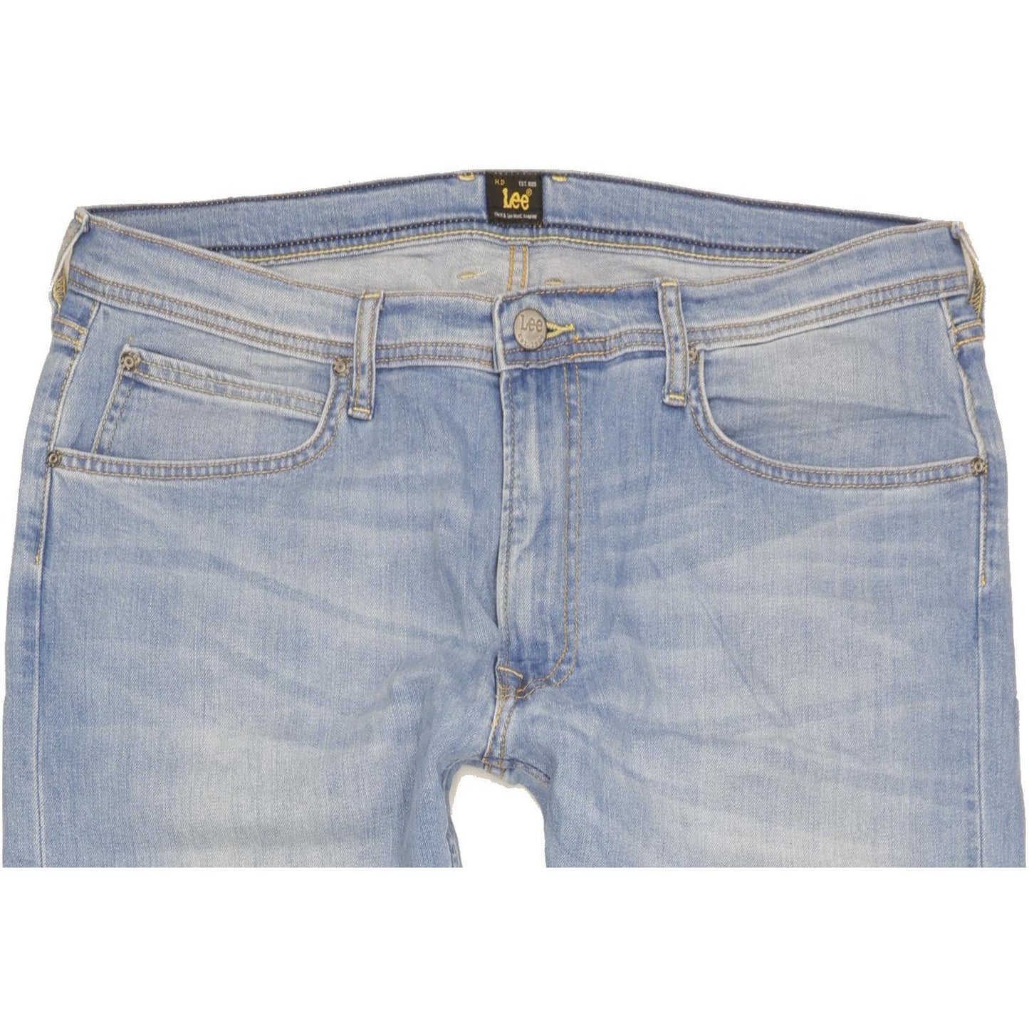 Lee Luke Men Blue Skinny Slim Stretch Jeans W36 L34