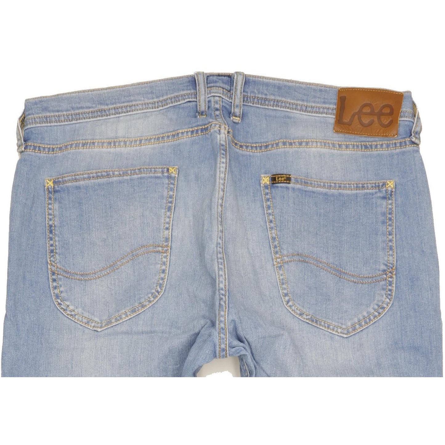 Lee Luke Men Blue Skinny Slim Stretch Jeans W36 L34