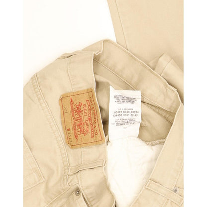 Levi's 521 Men Beige Straight Regular Jeans W32 L33