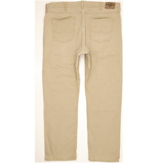 Wrangler Men Beige Straight Regular Stretch Jeans W40 L31