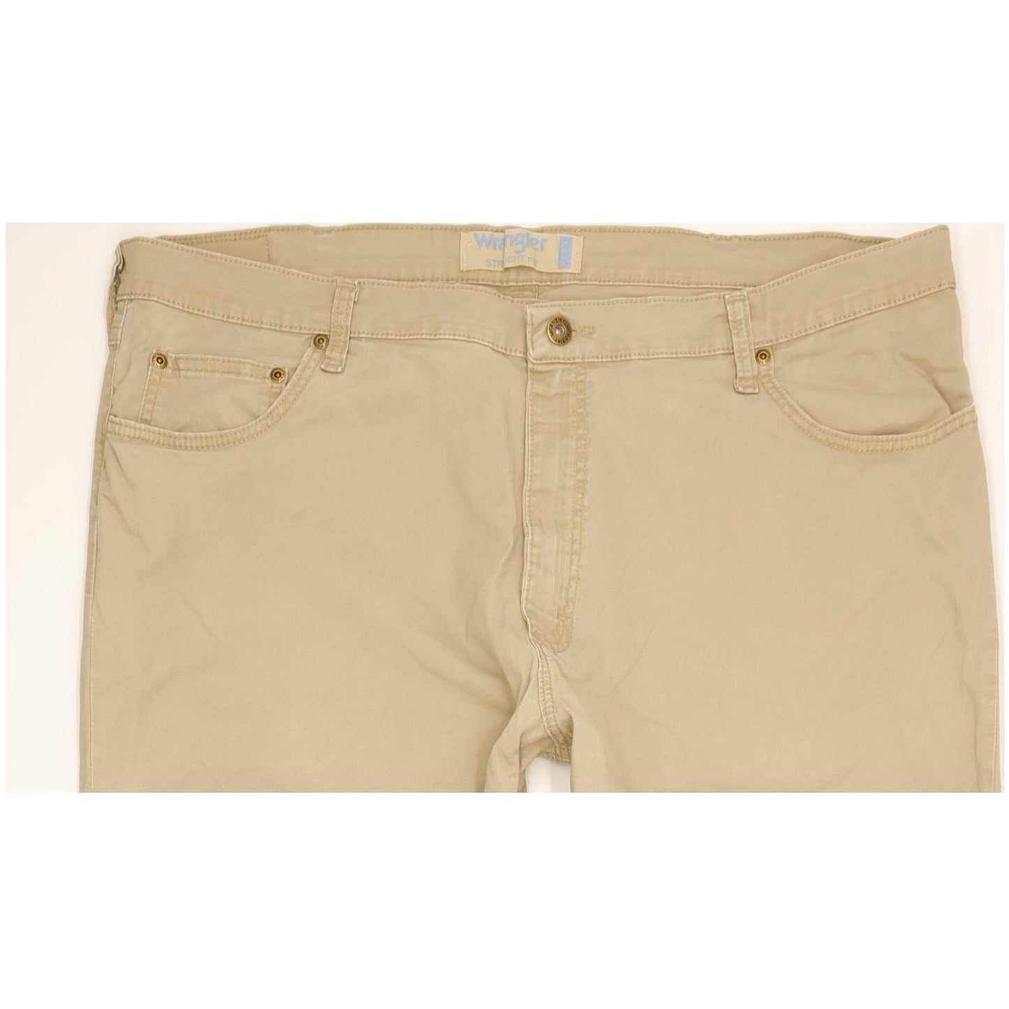 Wrangler Men Beige Straight Regular Stretch Jeans W40 L31