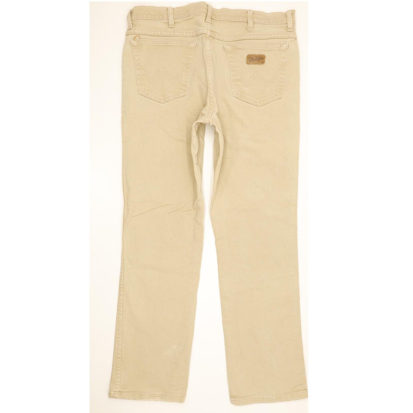 Wrangler Texas Men Beige Straight Regular Stretch Jeans W36 L30