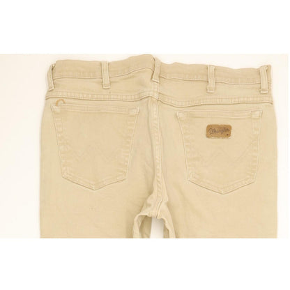 Wrangler Texas Men Beige Straight Regular Stretch Jeans W36 L30