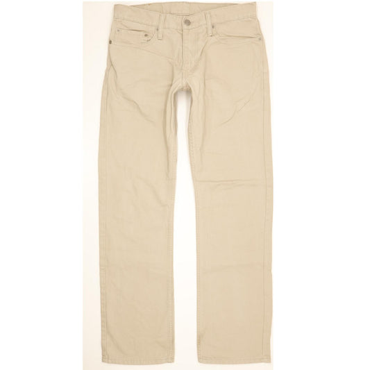 Levi's 514 Men Beige Straight Slim Jeans W32 L32