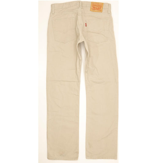 Levi's 514 Men Beige Straight Slim Jeans W32 L32