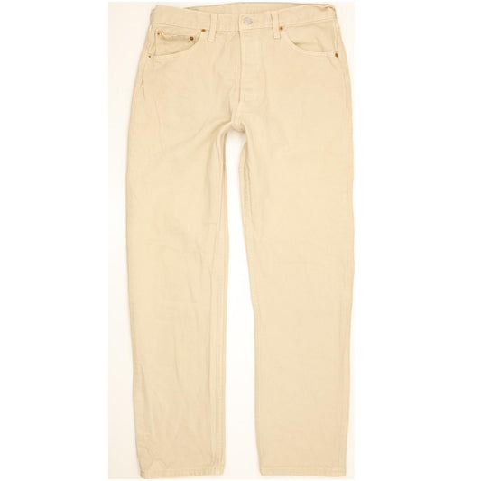 Levi's 501 Men Beige Straight Regular Jeans W34 L31