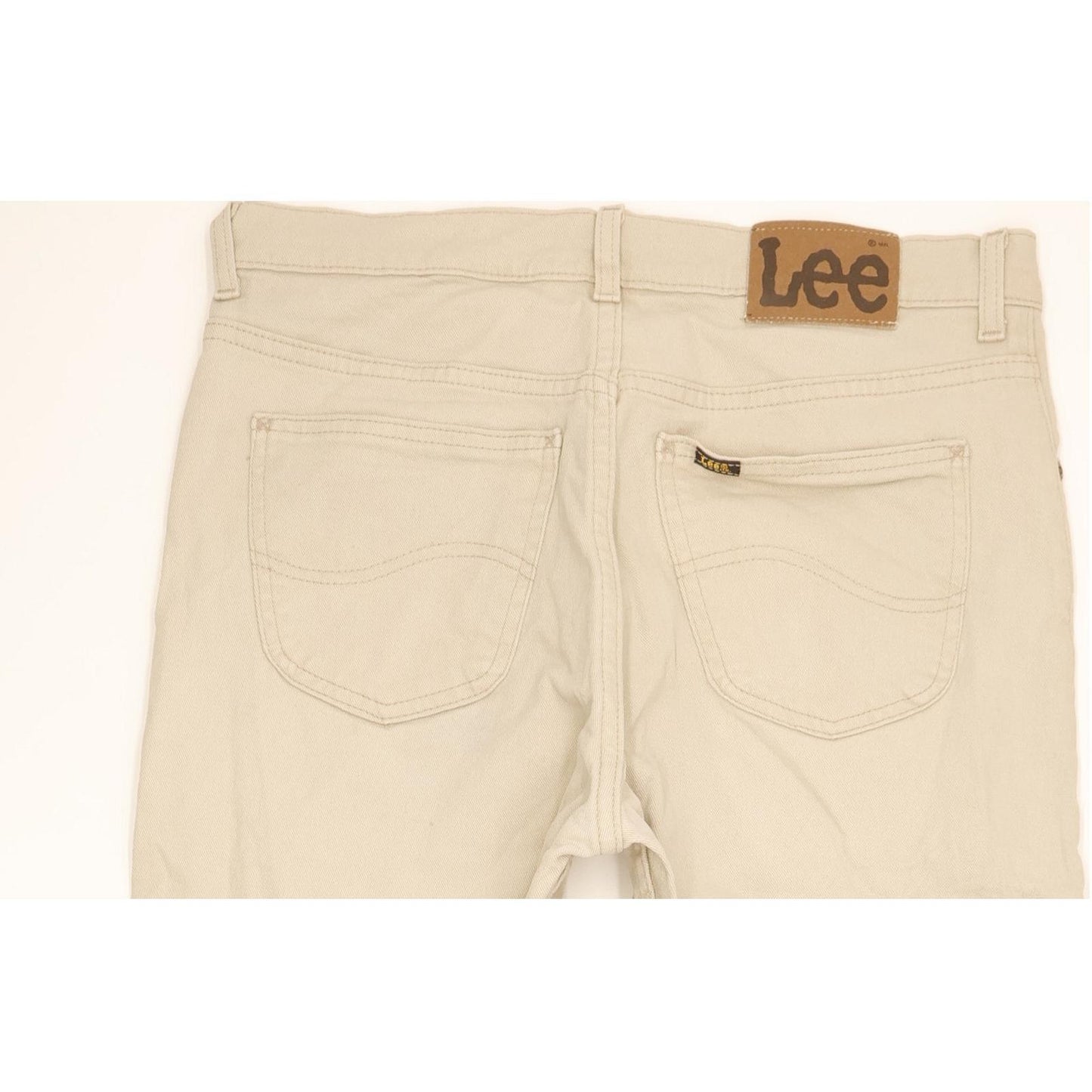 Lee Men Beige Straight Regular Jeans W32 L29