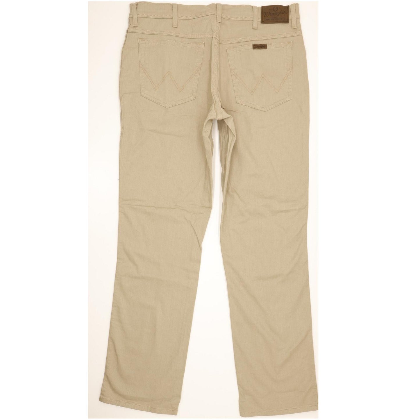 Wrangler Durable Quality Men Beige Straight Regular Stretch Jeans W36 L33