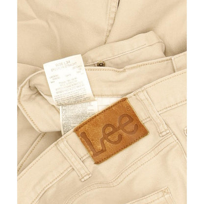 Lee Brooklyn Men Beige Straight Regular Stretch Jeans W36 L34