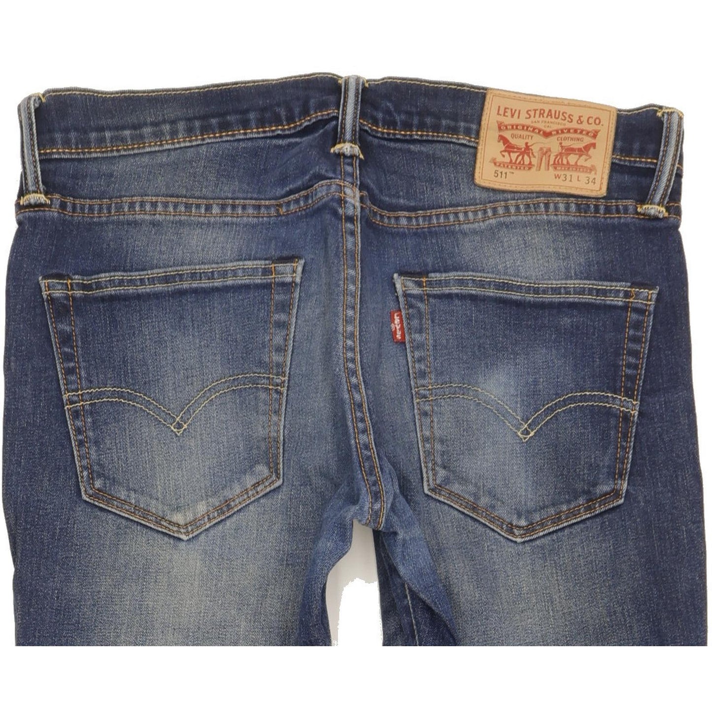Levi's 511 Men Blue Straight Slim Stretch Jeans W31 L34
