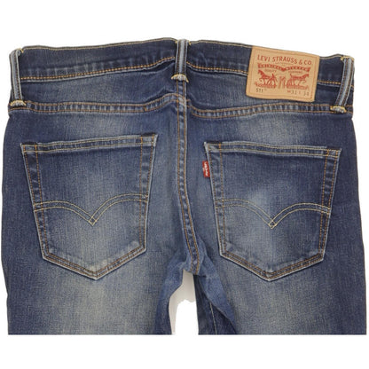 Levi's 511 Men Blue Straight Slim Stretch Jeans W31 L34