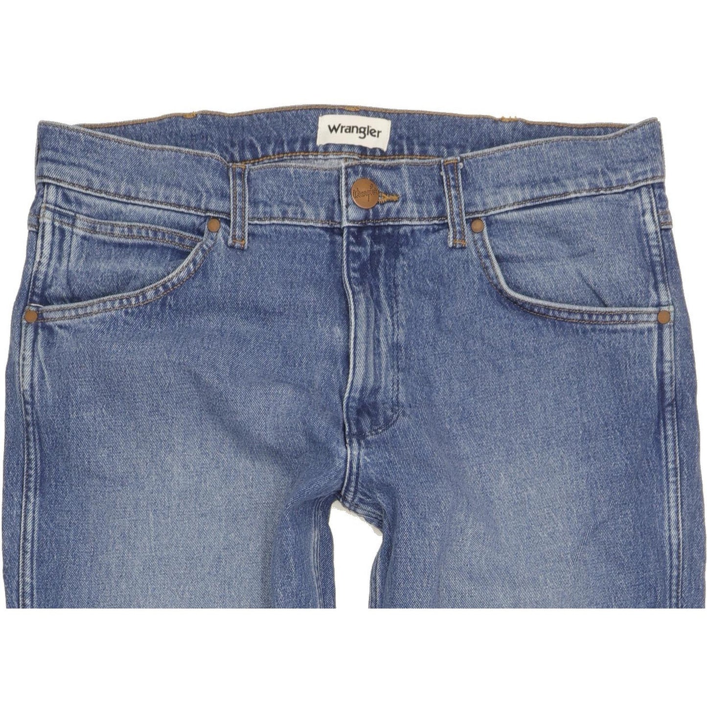 Wrangler Greensboro Men Blue Straight Regular Jeans W36 L29