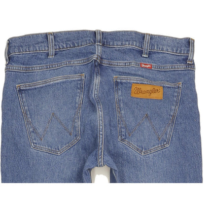 Wrangler Greensboro Men Blue Straight Regular Jeans W36 L29