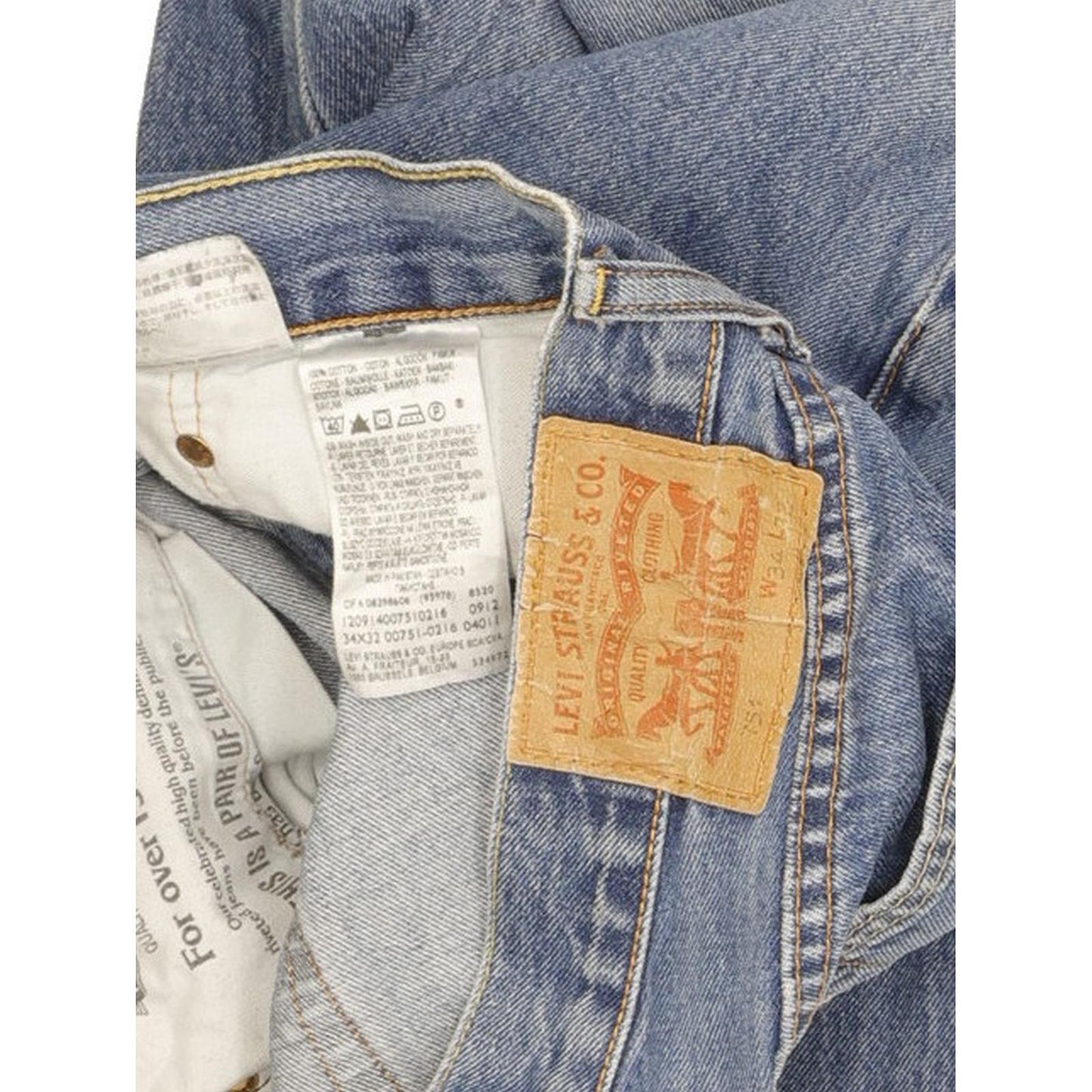 Levi's 751 Men Blue Straight Regular Jeans W34 L31