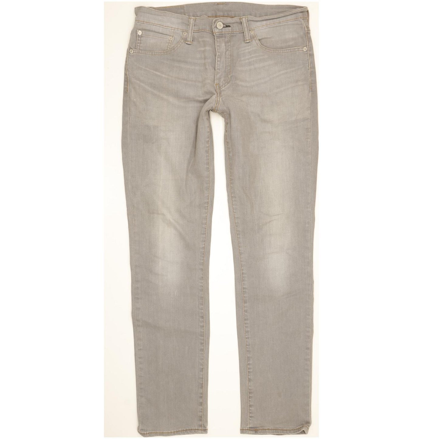 Levi's 511 Men Grey Straight Slim Stretch Jeans W33 L33