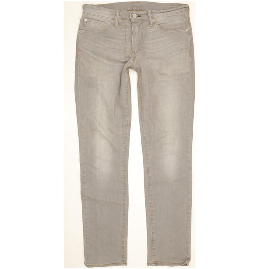 Levi's 511 Men Grey Straight Slim Stretch Jeans W33 L33