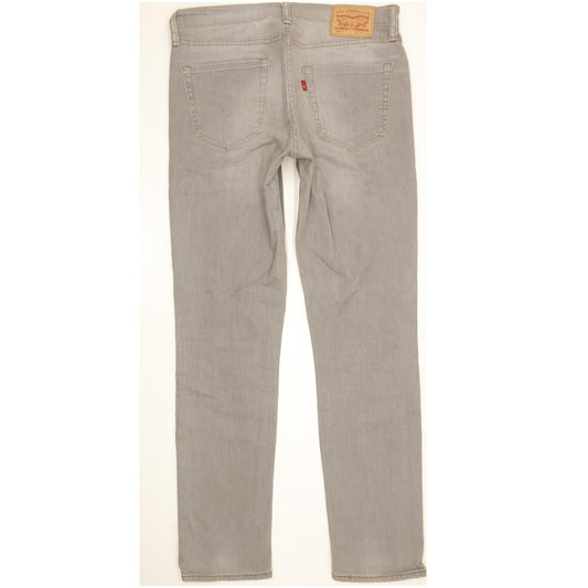 Levi's 511 Men Grey Straight Slim Stretch Jeans W33 L33