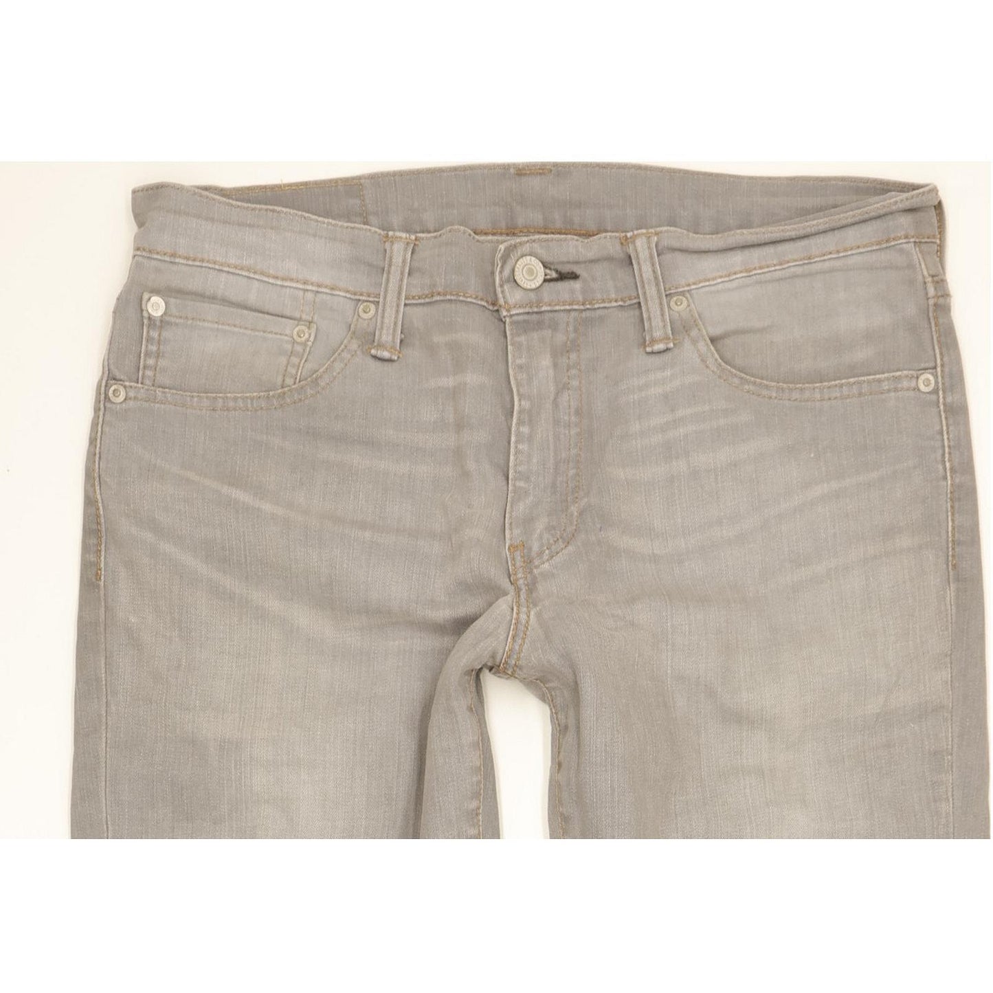 Levi's 511 Men Grey Straight Slim Stretch Jeans W33 L33
