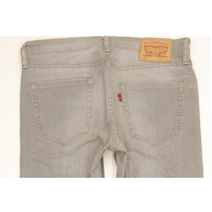 Levi's 511 Men Grey Straight Slim Stretch Jeans W33 L33