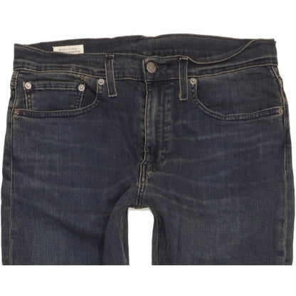 Levi's 502 Men Navy Tapered Regular Stretch Jeans W32 L31