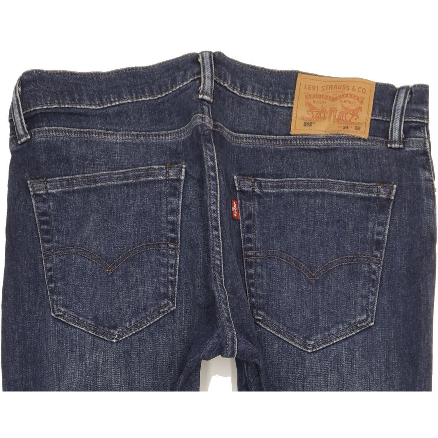 Levi's 512 Men Blue Tapered Slim Stretch Jeans W34 L31