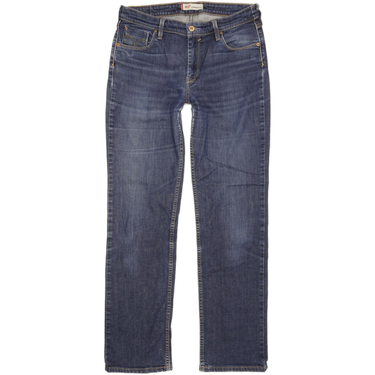 Levi's 627 Women Blue Straight Slim Stretch Jeans W32 L32