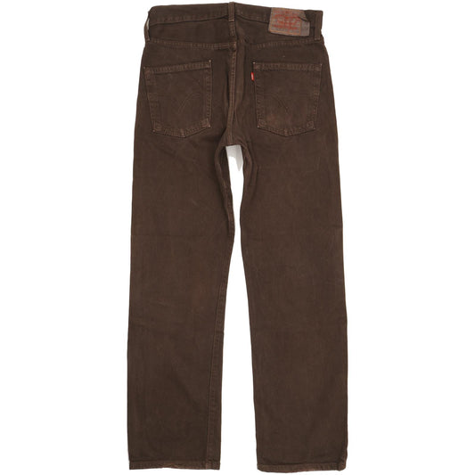 Levi's 501 Men Brown Straight Regular Jeans W33 L32