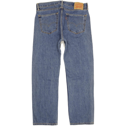 Levi's 505 Men Blue Straight Regular Jeans W34 L30